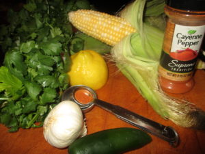 ingredients for zesty corn salad