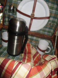 picnic basket and vinegar slaw