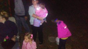 Kids playing at Easter Glow Party