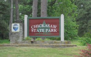 chickasaw state park sign