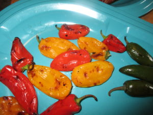 roasted garlic marinade on veggies