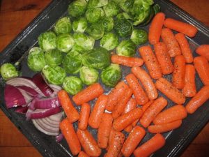 roasted brussel sprouts for 12 veggies