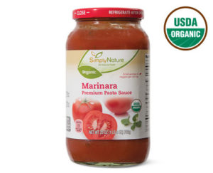 Approved tomato marinara sauce