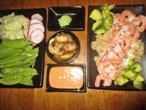 deconstructed sushi salad
