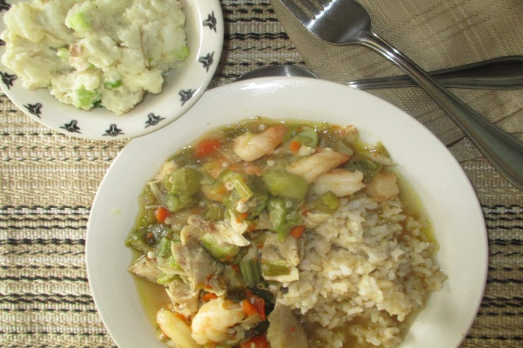 Cajun Gumbo with Potato Salad Portion Fix/21 Day Fix - Grandnanny's House