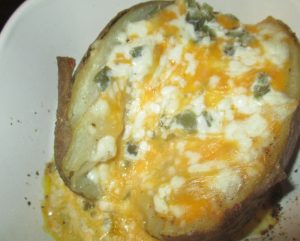 cottage cheese stuffed potato for the 21 Day Fix