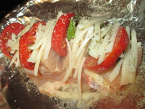 caprese hassleback chicken uncooked 