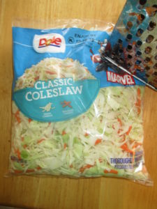 bag of slaw for picnic