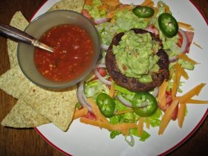 guacamole on a burger