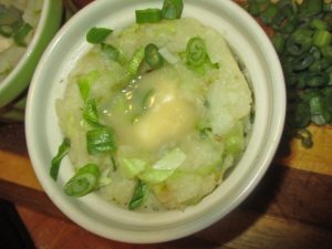 butter topped colcannon