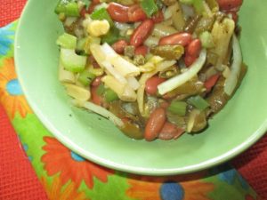 bowl of 3 bean salad