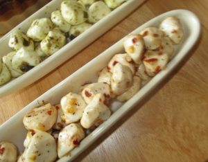 cheese balls for Mediterranean Antipasto platter