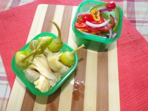 artichoke hearts and veggies