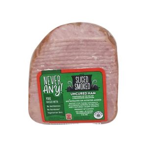 Red container foods list ham slices