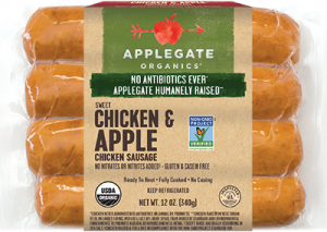 Products - Dinner Sausage - Organic Chicken & Apple Sausage