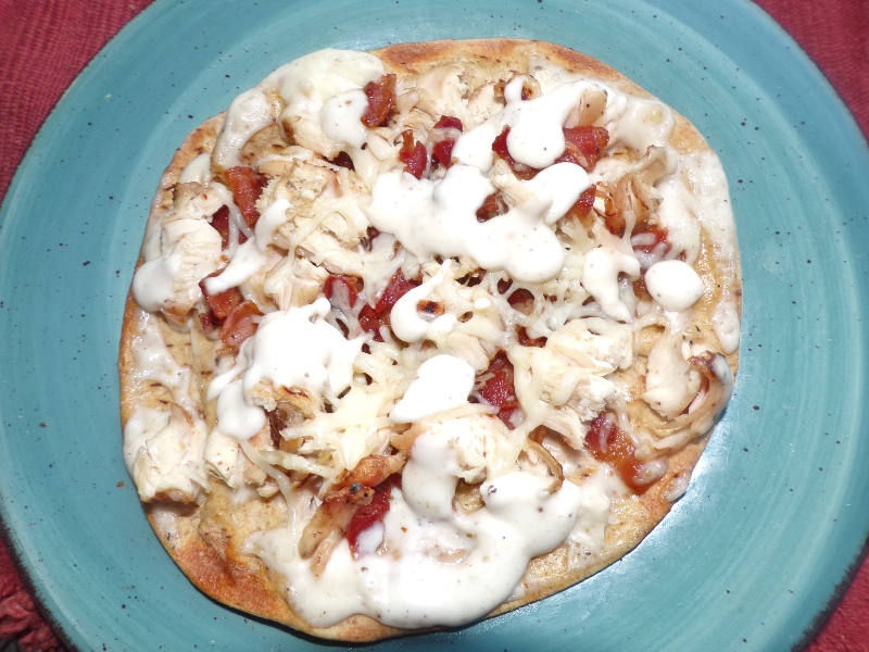 chicken bacon ranch pizza