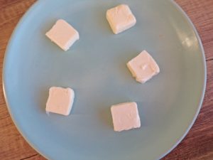 5 tablespoons of butter