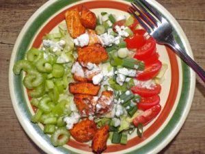 Buffalo Chicken Chopped Salad for Dressings/Dips/Sauces Round-up