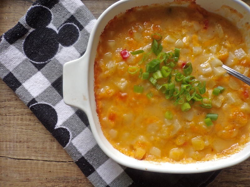 cooked cheesy hash brown casserole