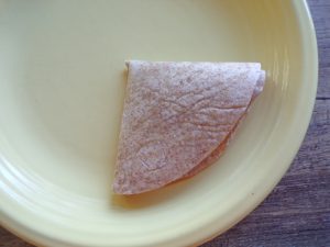 Folded Pizza Quesadilla 4th fold