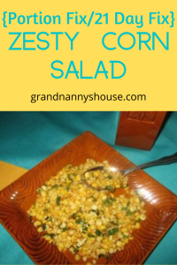 zesty corn salad for Mexican Flavors Round-up