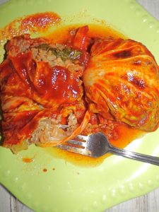 Spicy Asian Cabbage Rolls